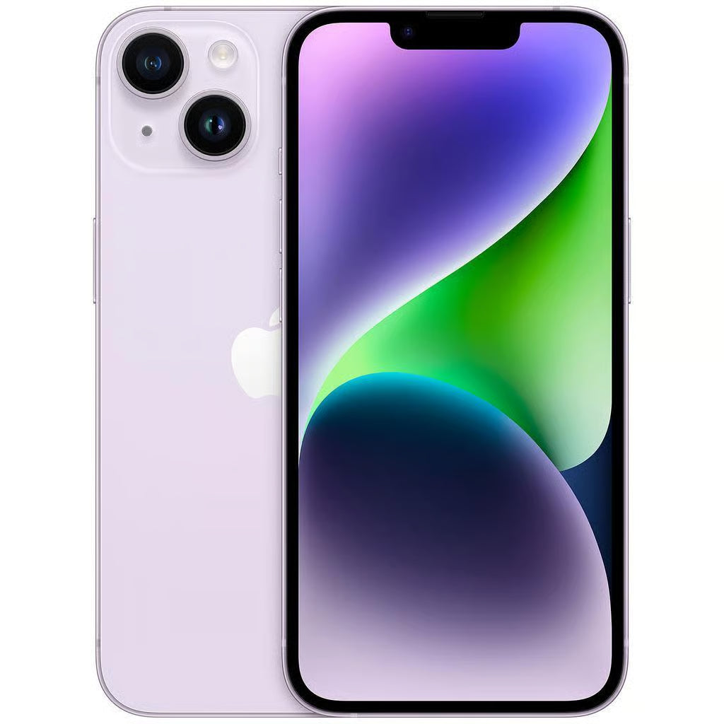 Apple iPhone 14 in Starlight – 6.1-inch Super Retina XDR display with dual-camera system and sleek aluminum design