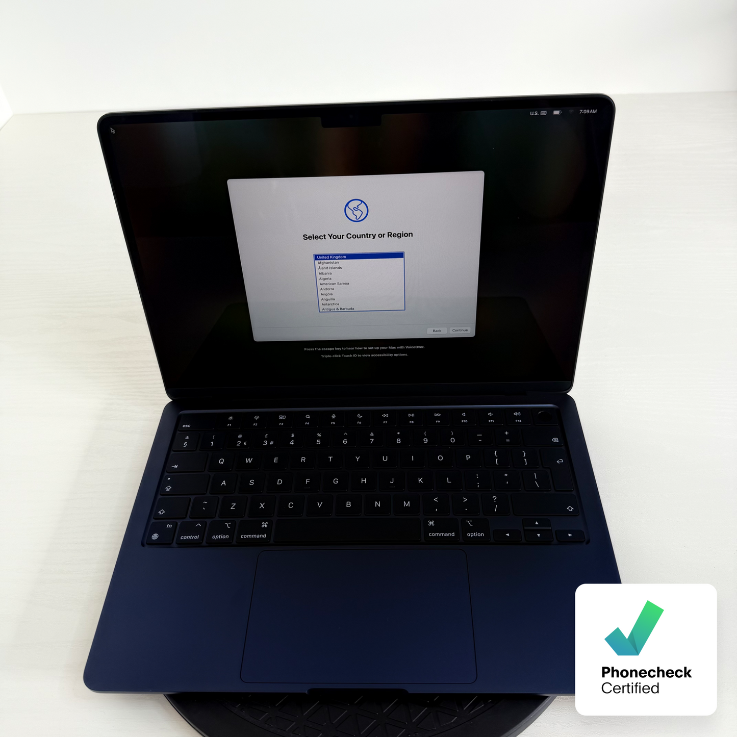 Apple MacBook Air 13" (2024) M3 | 8-Core CPU 10-Core GPU | 8GB | 512GB | Midnight | GRADE A