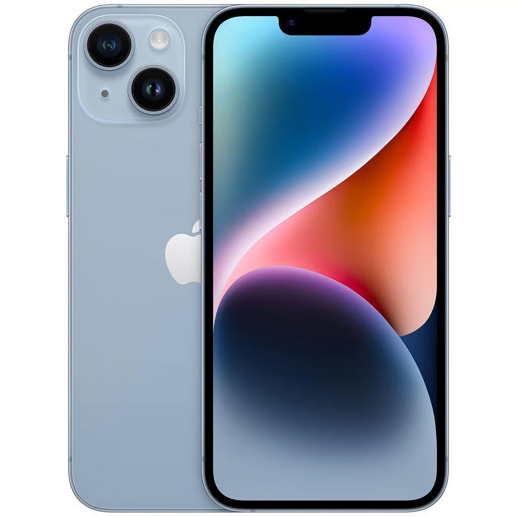 Apple iPhone 14 in Blue– 6.1-inch Super Retina XDR display with dual-camera system and sleek aluminum design