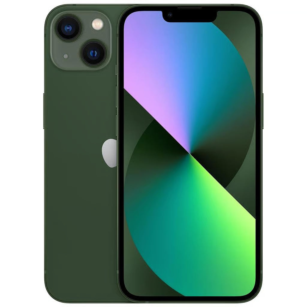 Apple iPhone 13 128GB Green unlocked Apple smartphone with 6.1-inch Super Retina XDR display, A15 Bionic chip, dual 12MP camera, and long battery life