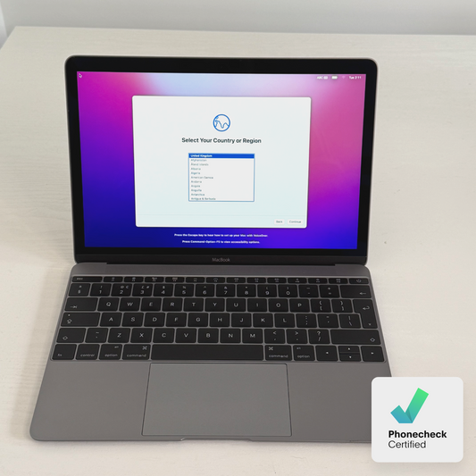 Refurbished MacBook 12" 2016 M5 Space Grey | 512GB SSD | Grade A