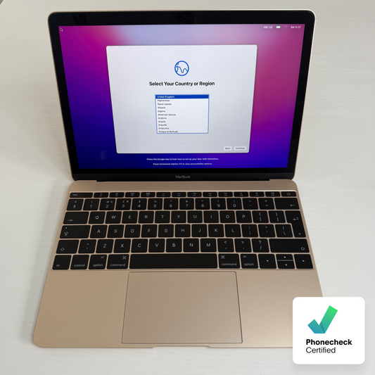 Apple MacBook 12" (2016) Intel Core M3 | 8GB RAM | 256GB SSD | Gold | Grade B