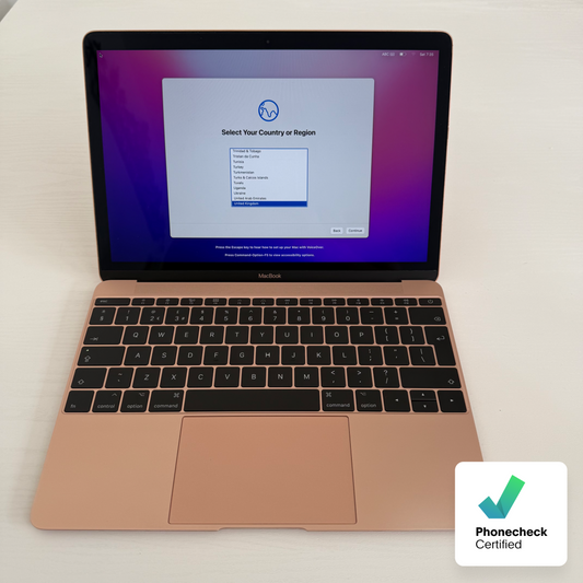 Apple MacBook 12" (2017) Intel Core M3 | 8GB RAM | 256GB SSD | Rose Gold | Grade C