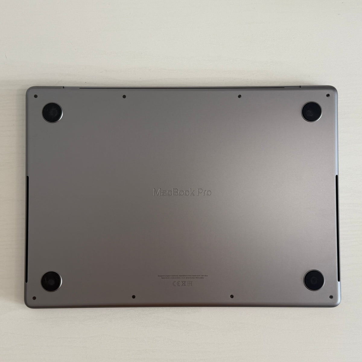 Apple MacBook Pro 14-inch (2021) M1 Pro 10-Core CPU 16-Core GPU 16GB RAM 1TB SSD Space Gray refurbished Grade B and Phone check Certified laptop with Liquid Retina XDR display shown during setup