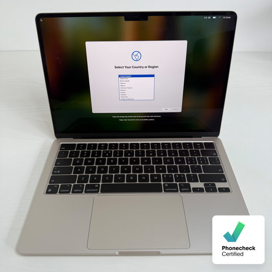 Apple MacBook Air 13" (2024) M3 | 8-Core CPU 10-Core GPU | 16GB | 512GB | Starlight | GRADE A