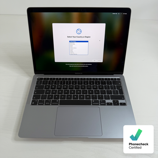 Apple MacBook Air 13" (2020) M1 | 8-Core CPU 8-Core GPU | 8GB | 512GB | Space Grey | GRADE B