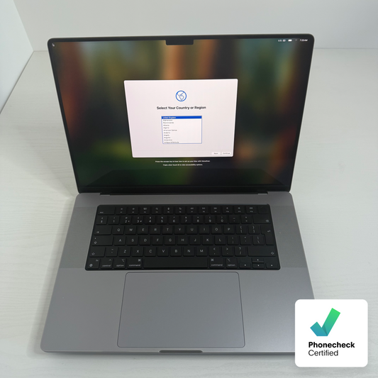 Apple MacBook Pro 16" (2021) M1 Pro | 10-Core CPU 16-Core GPU | 16GB | 1TB | Space Gray | GRADE B
