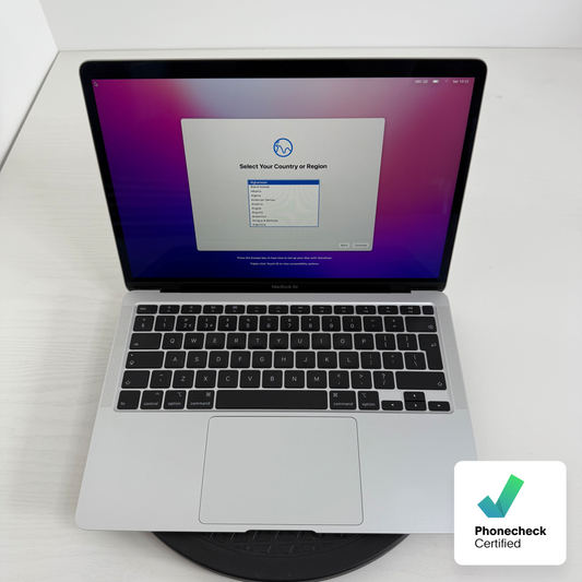 Apple MacBook Air 13″ (2020) | 10th Gen Intel Core i5 | 8GB | 512GB SSD | Silver | GRADE B