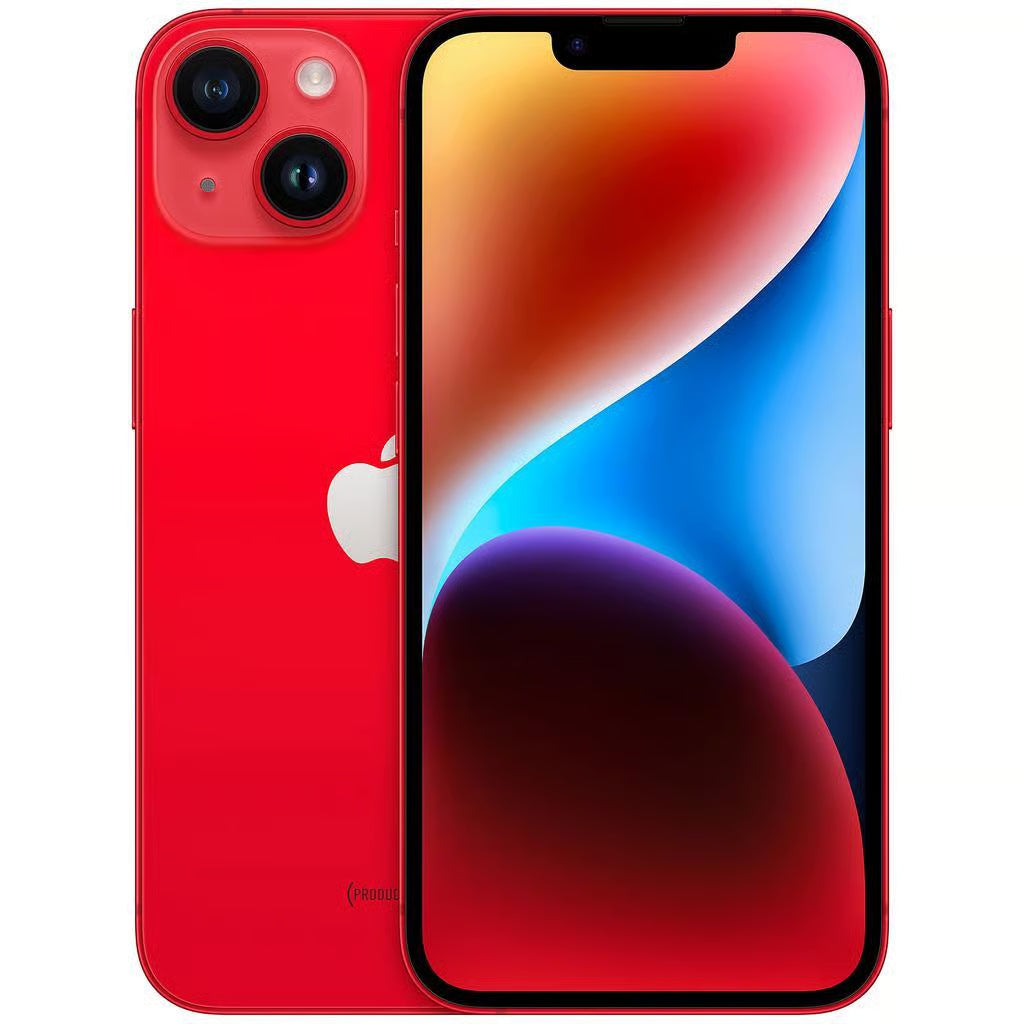Apple iPhone 14 in Red– 6.1-inch Super Retina XDR display with dual-camera system and sleek aluminum design