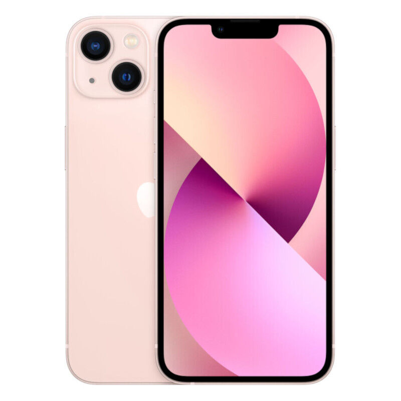 Apple iPhone 13 128GB Pink unlocked Apple smartphone with 6.1-inch Super Retina XDR display, A15 Bionic chip, dual 12MP camera, and long battery life