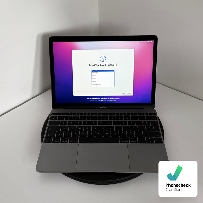 Apple MacBook 12" (2016) | Intel Core m5 | 8GB RAM | 512GB SSD | Space Grey | Grade B